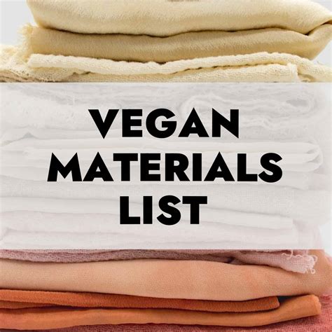 Vegan Materials 